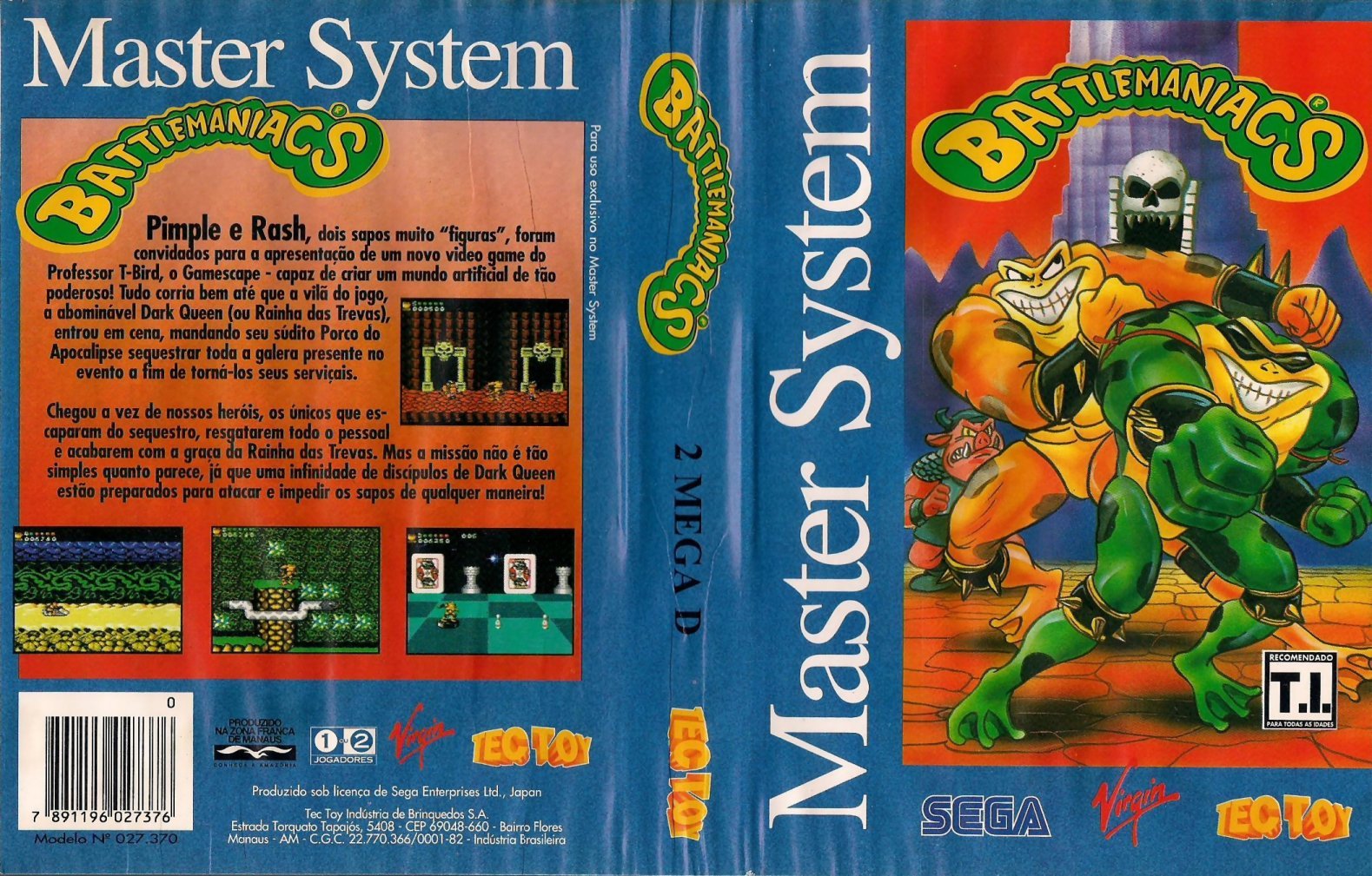Caratula de Battlemaniacs para Sega Master System