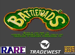 Pantallazo de Battletoads para Amiga
