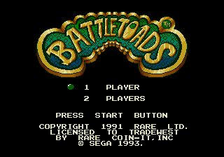 Pantallazo de Battletoads para Sega Megadrive