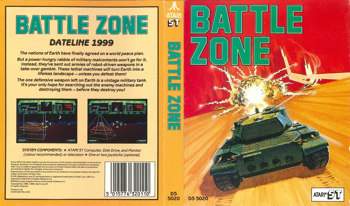 Caratula de Battlezone para Atari ST