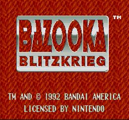 Pantallazo de Bazooka Blitzkrieg para Super Nintendo
