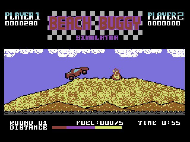 Pantallazo de Beach Buggy Simulator para Commodore 64