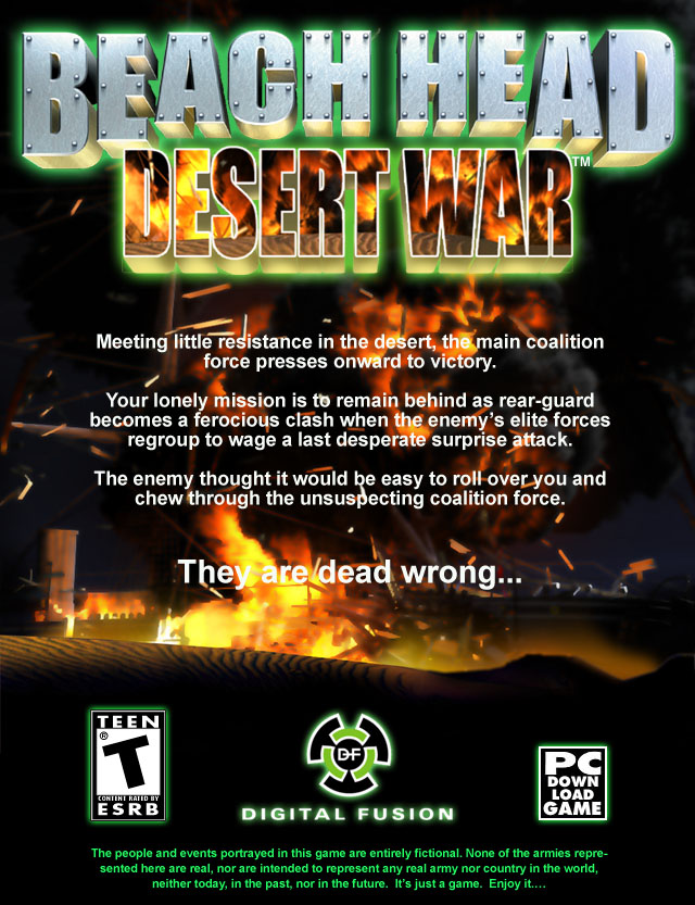 Caratula de Beah Head Desert War para PC