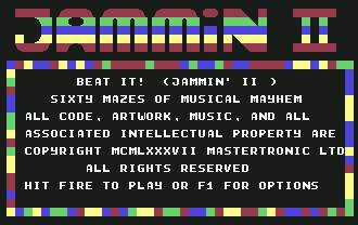 Pantallazo de Beat-It (Jammin II) para Commodore 64