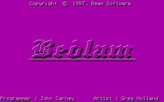 Pantallazo de Bedlam (1987) para PC