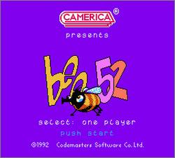 Pantallazo de Bee 52 para Nintendo (NES)