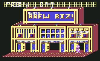 Pantallazo de Beer Belly Burt in Brew Biz para Commodore 64