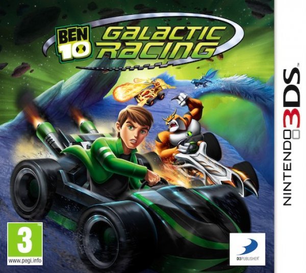Caratula de Ben 10 Galactic Racing para Nintendo 3DS
