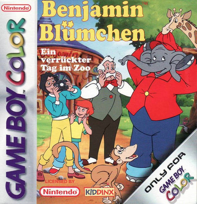 Caratula de Benjamin Bluemchen - Ein verrueckter Tag im Zoo para Game Boy Color