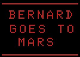 Pantallazo de Bernard Goes To Mars para MSX