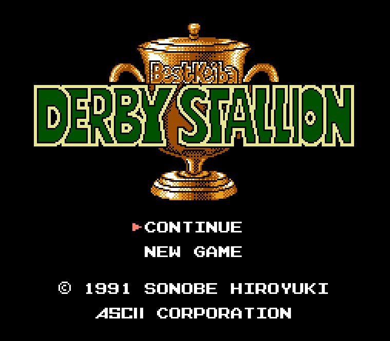Pantallazo de Best Keiba Derby Stallion para Nintendo (NES)
