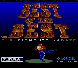 Pantallazo de Best of the Best: Championship Karate (Europa) para Super Nintendo