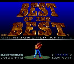 Pantallazo de Best of the Best: Championship Karate para Super Nintendo
