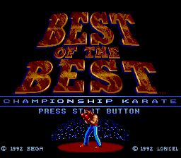 Pantallazo de Best of the Best Championship Karate para Sega Megadrive