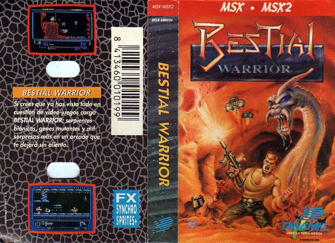 Caratula de Bestial Warrior para MSX