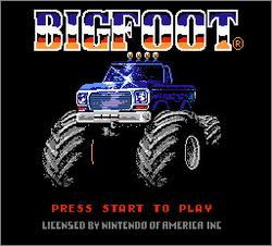 Pantallazo de Bigfoot para Nintendo (NES)
