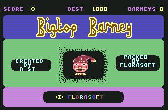 Pantallazo de Bigtop Barney para Commodore 64