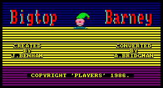 Pantallazo de Bigtop Barney para Amstrad CPC