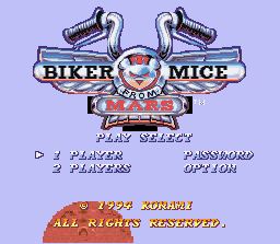 Pantallazo de Biker Mice from Mars para Super Nintendo
