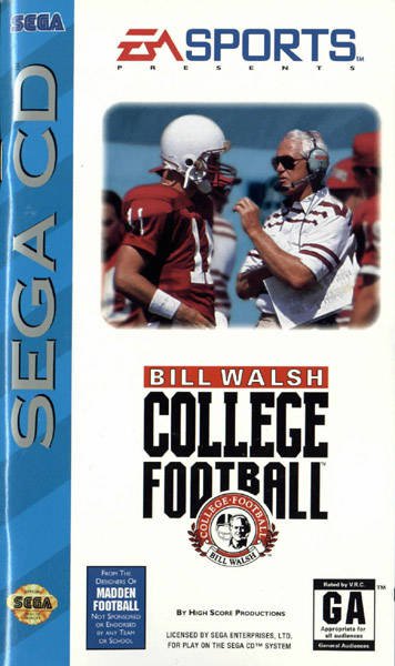 Caratula de Bill Walsh College Football para Sega CD