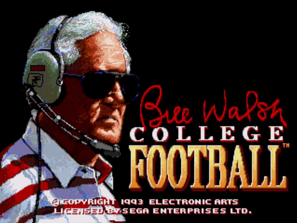 Pantallazo de Bill Walsh College Football para Sega CD