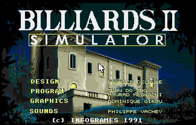Pantallazo de Billiards Simulator II para Atari ST