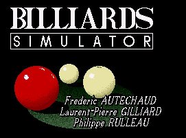 Pantallazo de Billiards Simulator para Amiga