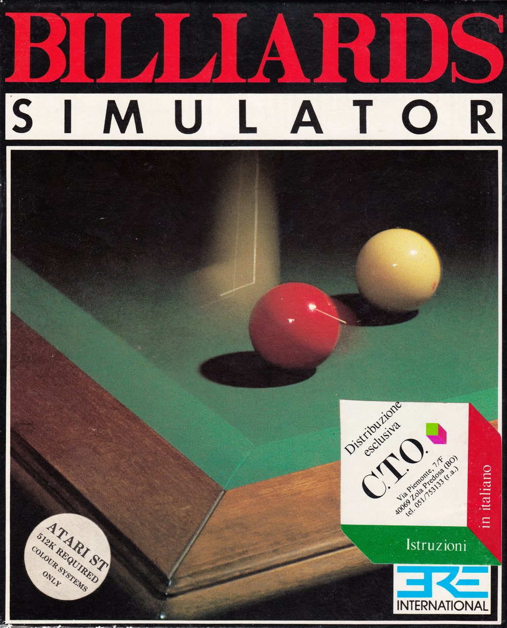 Caratula de Billiards Simulator para Atari ST