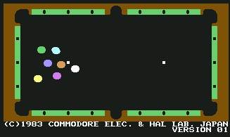 Pantallazo de Billiards para Commodore 64