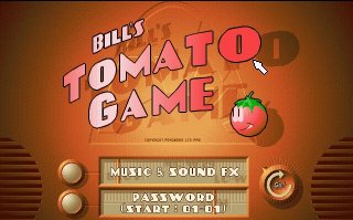 Pantallazo de Bill's Tomato Game para Amiga