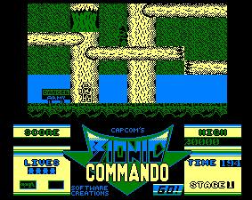 Pantallazo de Bionic Commando para Amstrad CPC