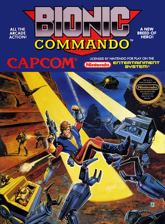 Caratula de Bionic Commando para Nintendo (NES)