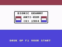 Pantallazo de Bionic Granny para Commodore 64