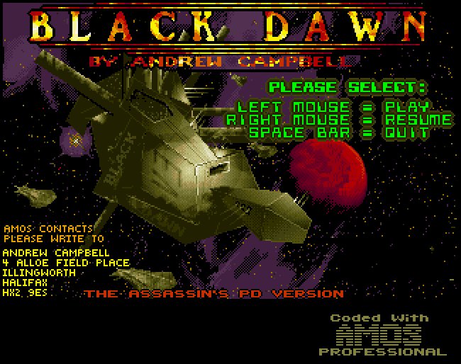 Pantallazo de Black Dawn para Amiga