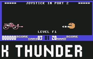 Pantallazo de Black Thunder para Commodore 64