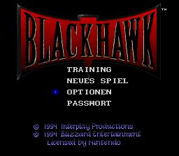 Pantallazo de Blackhawk (Europa) para Super Nintendo