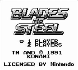 Pantallazo de Blades of Steel para Game Boy