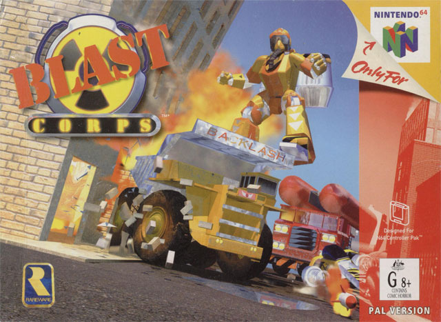 Caratula de Blast Corps para Nintendo 64