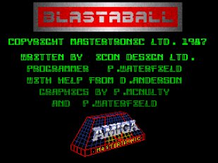 Pantallazo de Blastaball para Amiga