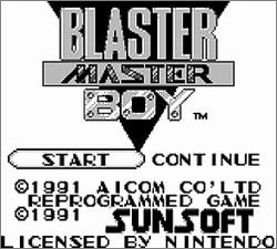 Pantallazo de Blaster Master Boy para Game Boy