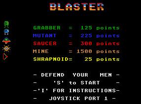 Pantallazo de Blaster para Atari ST