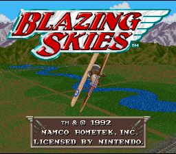 Pantallazo de Blazing Skies (Europa) para Super Nintendo