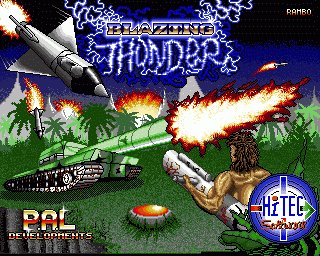 Pantallazo de Blazing Thunder para Amiga
