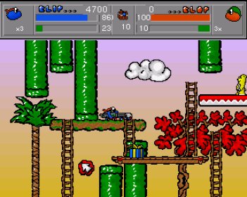 Pantallazo de Blip 'n Blop- The Mario Hunters para Amiga