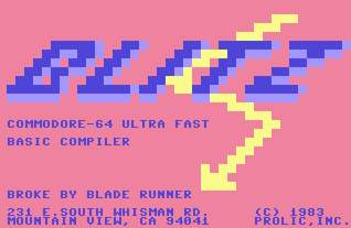Pantallazo de Blitz Basic Compiler para Commodore 64