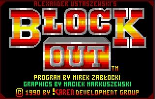 Pantallazo de Blockout para Atari Lynx