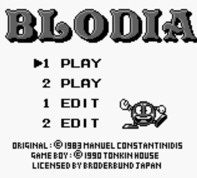Pantallazo de Blodia para Game Boy