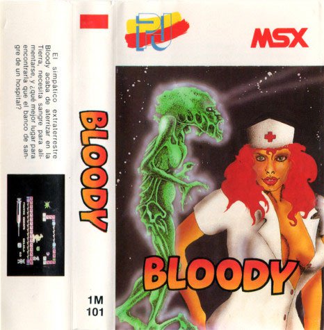 Caratula de Bloody para MSX