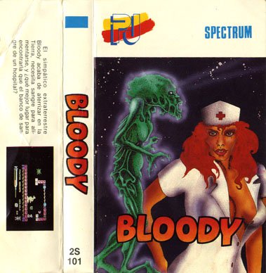Caratula de Bloody para Spectrum