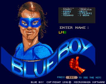 Pantallazo de Blue Boy para Amiga